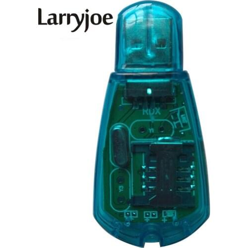 Larryjoe USB SIM Card Reader Adapter Mobile Phone SMS Edit Copy Backup GSM CDMA Blue