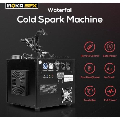 Waterfall Cold Spark Fountain Firework Machine Indoor/Outdoor Cold Spark Machine for Stage Wedding