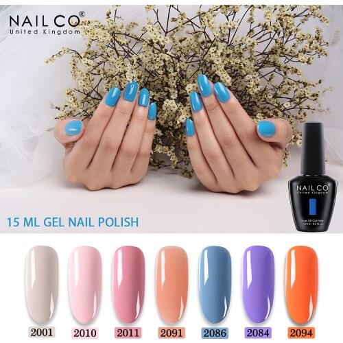 NAILCO 131 Colors Gel Nail Polish UV LED Varnish Painting For DIY Manicure Long Lasting Hybrid 15ML Gel Laquer Resin