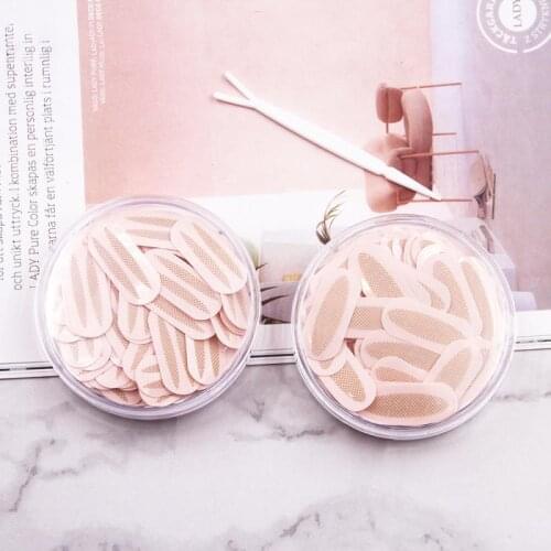 Invisible Natural Double Eyelid Stickers Lace Mesh Eye Lift Strips Stickers Inner Double Half Moon Shape Eye Tape Tools