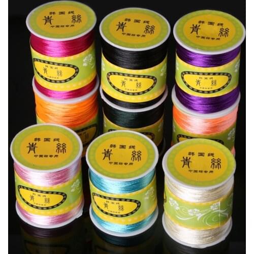 70 meters/lot 1.5mm diameter Nylon Cord Jewelry Satin Cord Assorted Colors Beading Cord for Handcraft Making