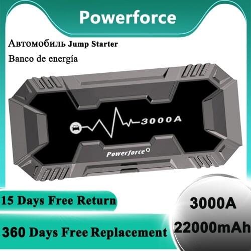 New Arrival 3000A Booster Jump Starter Can Start 10L RV 8L Gasoline Car Trucks/Motorcycles/SUVs/Boats/Tractors