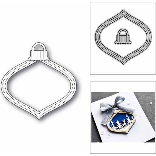 New Christmas Ornament Shape 2020 Metal Cutting Dies for DIY Scrapbooking and Card Making Decorative Embossing Craft No Stamps