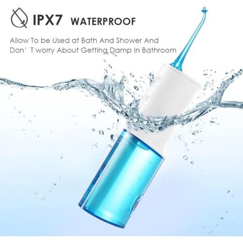 2200MAH Lithium Battery Portable Oral Irrigator Dental Electric Water Flosser Original Jet Nozzle Tips Tooth Cleaning Machine