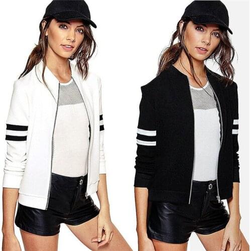 Short-sleeved Casual Womens Baseball Uniform Loose Sexy Women Jackets