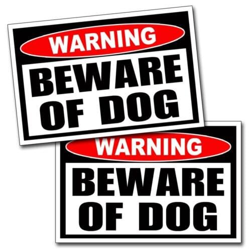 FOR Beware of Dog Warning Sticker Decal Caution Animal Security K9 Pet