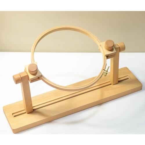 French style embroidery frame beech wood desktop stretch lesage frame clip group fan turn