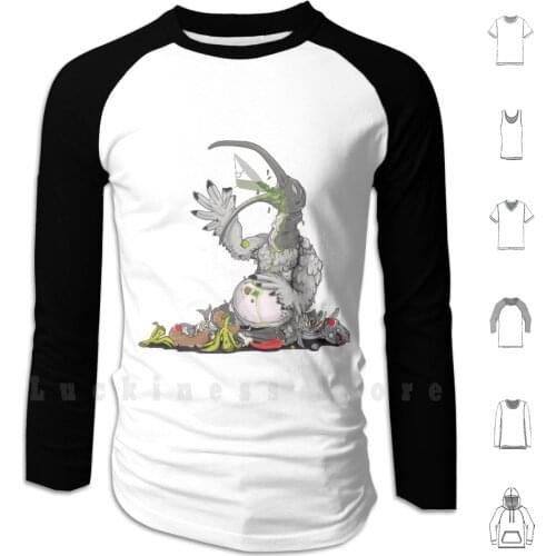 Happy Bin Chicken Hoodie Long Sleeve In Chicken Bin Chicken Fly Flying Game Chook Bin Chook Ibis Ml Ml Creative