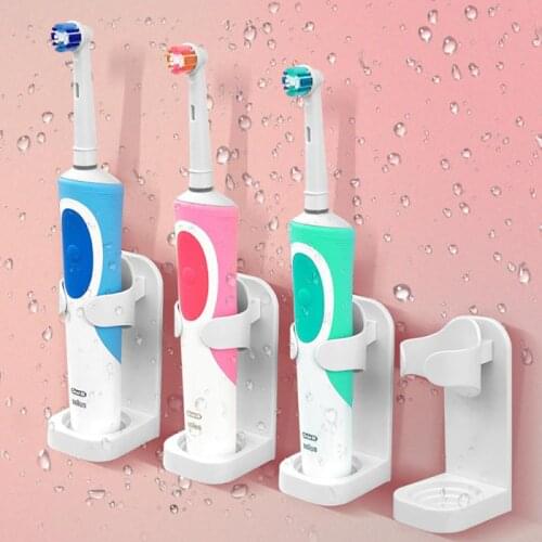 Punch-free Electric Toothbrush Stand Rack Organizer Electric Toothbrush Wall-Mounted Holder Space Saving Bathroom Accessories