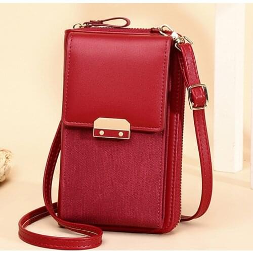 Brand New Soft PU Leather Crossbody Bag For Women Small Phone Purse Shoulder Bags Stitching Design Mini Women Daily Use Bag Flap