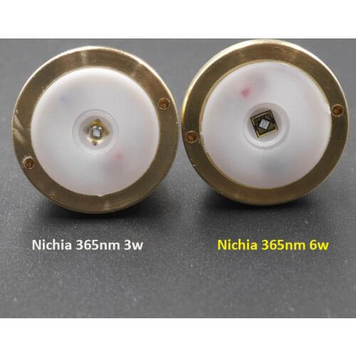 Ultraviolet light nichia uv 365nm 3w/6w LED Pill Drop-in, Module For UF-T20,UF-1505, Manta ray C8s flashlight