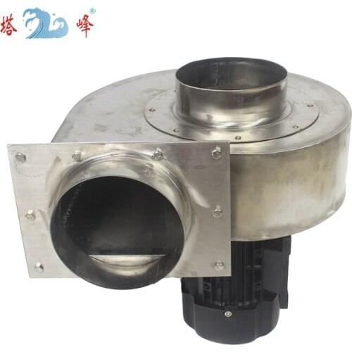 380v 50hz triphase 15cm diamter pipeline all 304 stainless steel made Corrosion resisting centrifugal fan blower thermostability