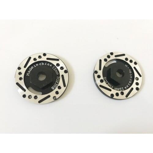 TZYDCP 2pcs Abalone Metal Brake Pads 1/10 Drift Climbing RV Disc Brake Pad Model Anti-True Brake Disc Adapter