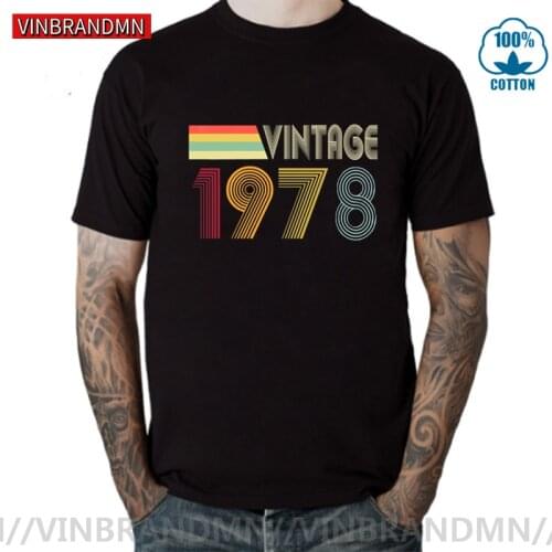 Vintage 1978 T shirt Women Men Retro Summer Born in 1978 T-shirt 43th Birthday Best Gift Tee shirt Father DAD BF tshirt Camiseta