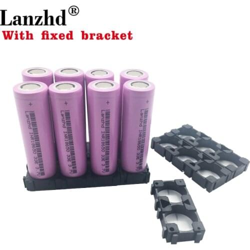 1-8PCS 18650 Batteries 3.7V Li ion 3300mAh 30A 18650VTC7 18650 battery and fixed bracket 18650 Holder with Splicing Bracket