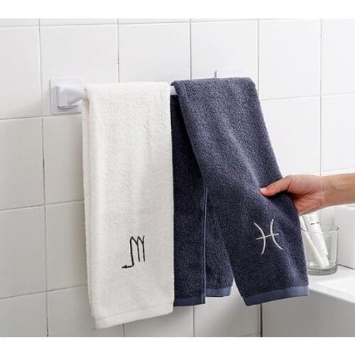 2pice punch-free towel racks bathroom shelf bathroom toilet hanging towel bar hook kitchen rag hanging rack CL5251020 towel bar