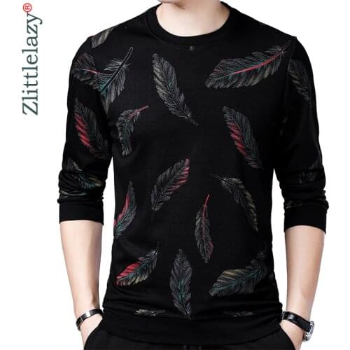 2020 Designer Pullover Feather Men Sweater Mensthin Jersey Knitted Sweaters Mens Wear Slim Fit Knitwear Fashion Clothing 41241