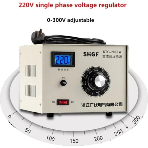 220V Single Phase Regulator Power Voltage Transformer Output Voltage 0-300V STG-2000W Y