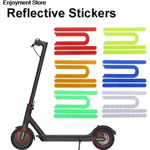 4Pcs/set Front Rear Wheel Tyre Cover Protective Shell Reflective Sticker For Xiaomi M365 Electric Scooter Skateboard Parts HOT