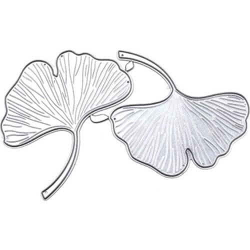 50LB Ginkgo Biloba Metal Cutting Dies Stencil Scrapbooking DIY Album Stamp Paper Card