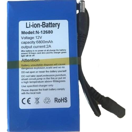6pcs,capacity 6.5Ah current output 1.5A CE ROHS DC 12V lithium battery pack,polymer lithium battery pack li-ion polymer battery