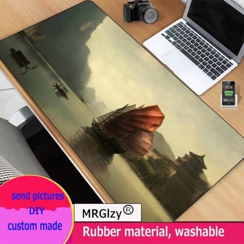 Large gaming accessories mouse pad pads RGB anime led luminous office keyboard desk mat non-slip mousepad waterproof carpet mats