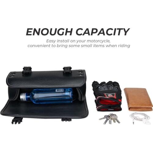 For Sportster Universal Motorcycle Tool Bag Front Fork Bag Handlebar Roll Racing Tail Barrel Storage Touring Travel For Dyna