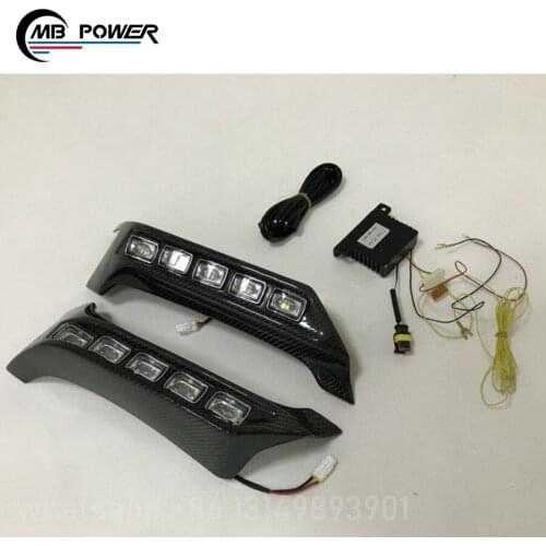 G class W463 4*4 to B style front lip with LED lights For G class W463 car parts front bumper lip