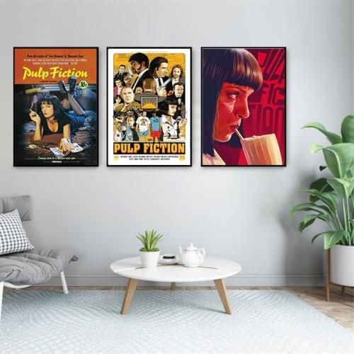 Quentin Tarantino Fiction Poster Classic Movie Poster Art Print Painting Modern Wall Picture Home Decor Decorative