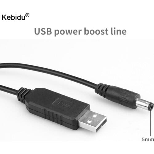 Kebidu Usb Power Boost Line DC 5V to DC 9V / 12V Power Supply Router Adapter Step Up Module Boost Converter 2.1x5.5mm Plug