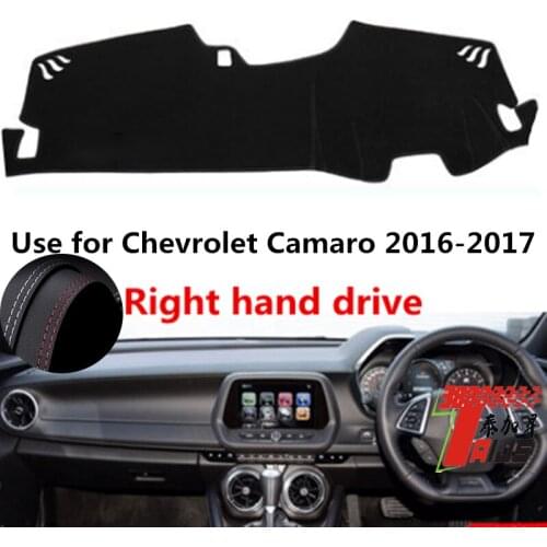 TAIJS Factory Classic Leather Car Dashboard Cover For Chevrolet Camaro 2016-2017 Right hand drive