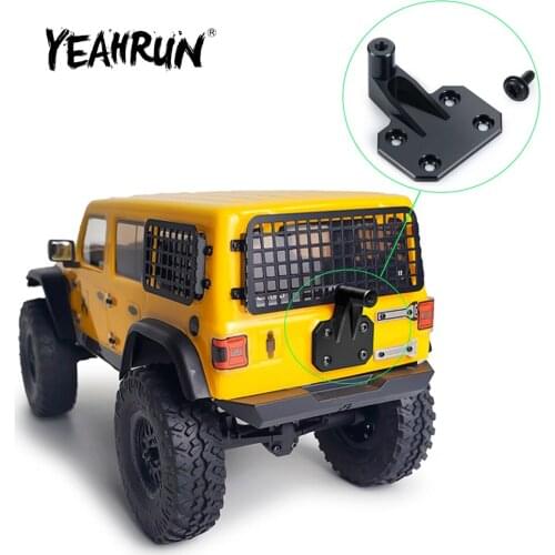 YEAHRUN Back Spare Tire Bracket Support Stand Holder Bracket for Axial SCX24 JEEP AXI00002 1/24 RC Crawler Car Parts Accessories