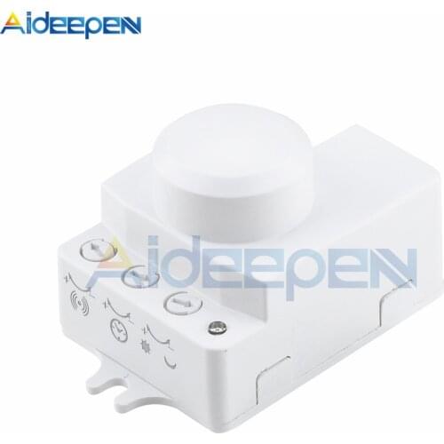 AC 220V 5.8GHz Microwave Radar Sensor Switch Human Body Motion Induction Sensor for LED Light Sensors Switches