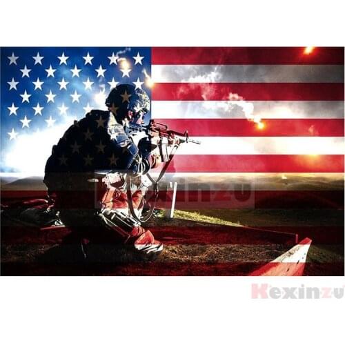 Kexinzu Full 5D DIY Square/Round Drill Diamond Painting "National flag" 3d Diamond Embroidery Mosaic Cross Stitch Decor Gift K62