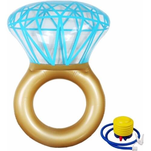 40cm Inflatable Diamond Floating Row Swimming Ring Adult Recliner Ring Inflatable Floating Bed Water Sport