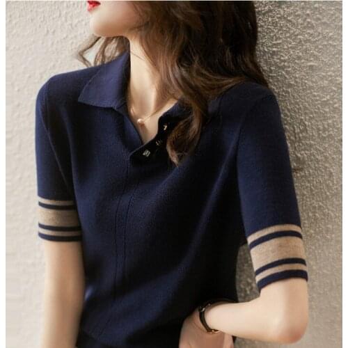 2021 New Summer T Shirt Women Elasticity Oversized T-Shirt Woman Clothes Female Tops Short sleeve Womens tube top knit Canale