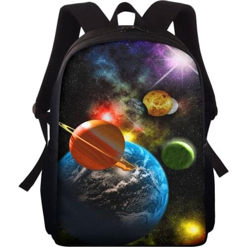 Backpack Custom Pattern Cosmic Sun Earth Planet School Bag Schoolbags Teenagers Girls Boys Student Travel Book Bag Kids Mochila