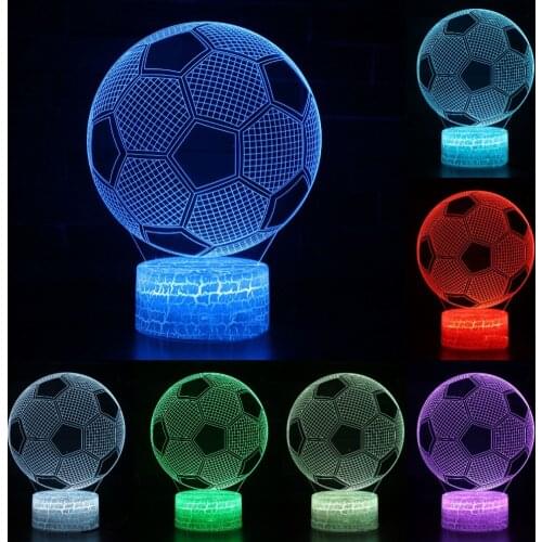 3d Lamp Led Night Lights for Room Colorful Football Table Lamp Home Decoration Gifts for Boyfriend Kids Toys for Birthday Party