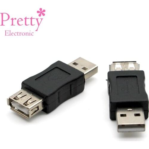USB to USB Adapter Male to Female Extension Cable USB2.0 Black usb Connector for Computer Laptop Camera Card Reader