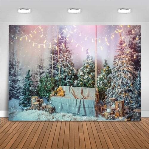Christmas tree newborn portrait backdorp for photography X-mas Glitter Background for photo booth studio Photocall vinyl