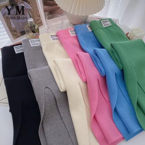 Женские вязаные юбки YUOOMUOO China At AliExpress