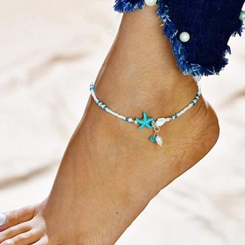 Women Girl Seashell Charm Ankle Bracelet Foot Chain Anklet Beach Jewelry Gift New Shipping