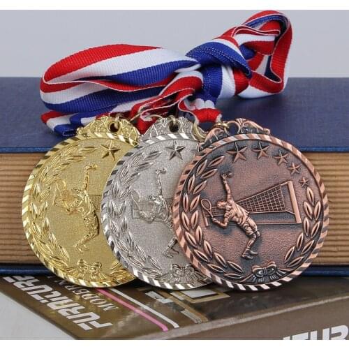 The Tennis Match Medal Gold Silver Bronze Medal Souvenir Tennis Fans Zinc Alloy Official Tennis Grand Slam Sport Match Adward
