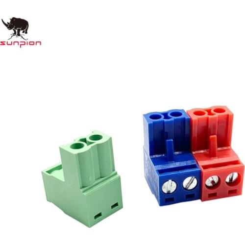10PCS 3D printer parts HT5.08 2pin Terminal plug type 300 V 10A KF2EDGK 5.08mm pitch PCB connector terminal block