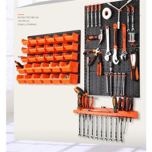 10pcs Storage Hook Garage Workshop Hand Tools Wall Mount Pegboard Shelf Screw Wrench Hanging Sign Rack Car Tool Sorting Box Hook