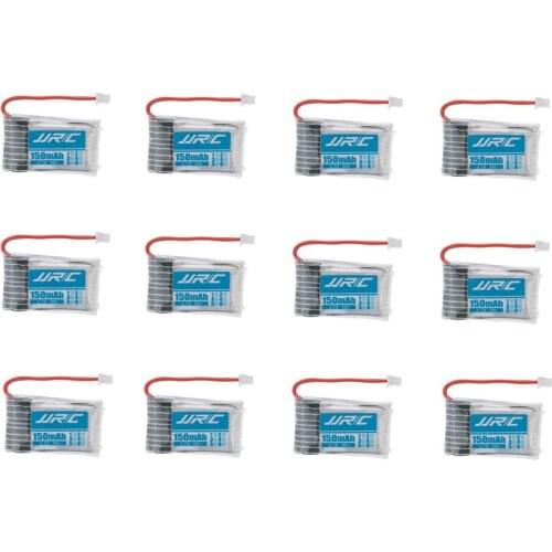 12pcs 3.7v 150mah 30C Lipo Battery For JJRC H20 Battery RC Helicopter Part Mini Drone