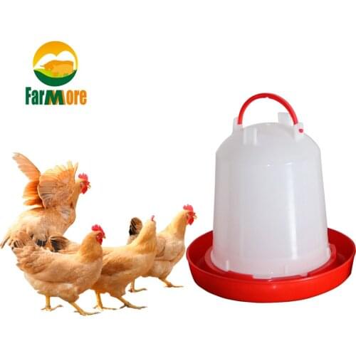 2 Pcs/Set Chicken Drinking Cups 1.5L 3L 6L Quail Chicken Bird Drinking Fountain Automatic Drinking Feeder Tool for Pigeon