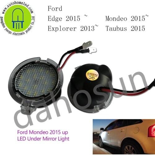 2Pcs LED Side Under Mirror Light for Ford F-150 Expedition Explorer Edge Flex Fusion Taurus X Lincoln Mercury Mirror Signal Lamp