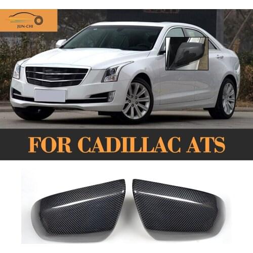 Carbon Fiber Auto Mirror Cover For Cadillac ATS 2014 2015 2016
