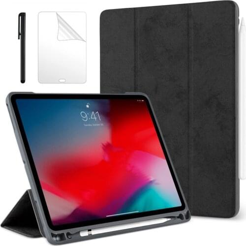 Case For iPad 9.7 2017 2018 Case Premium PU Leather TPU Soft Cover for iPad 10.2 Pro 10.5 12.9 2020 2019 Case + FilmGift